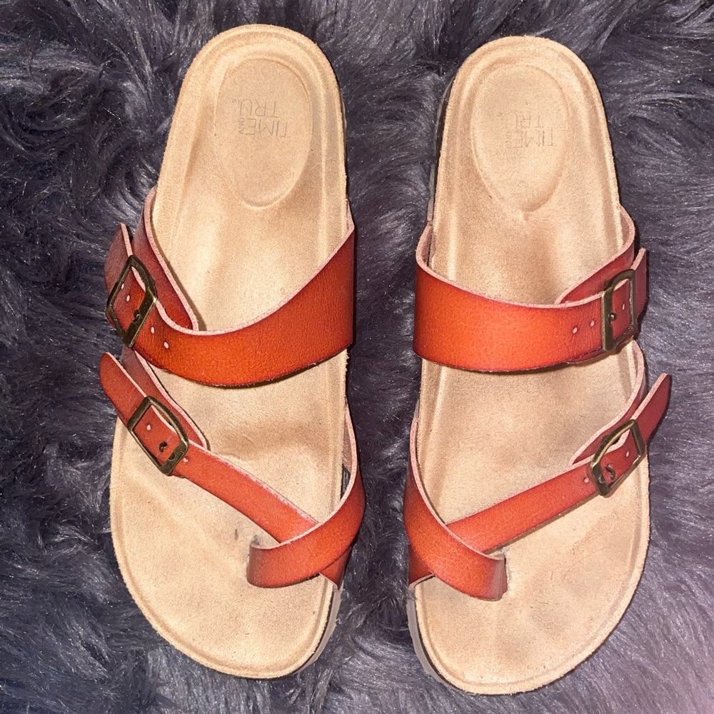 Time and Tru Brown Sandals